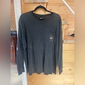 Harley Davidson outer banks long sleeve black shirt